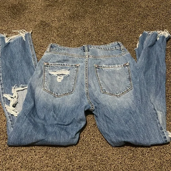 Women’s KanCan Distressed Blue Denim Jeans - Picture 5 of 6